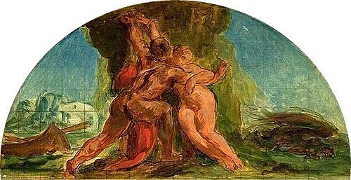 Hercule délivre Hésione, 1852, Eugène Delacroix