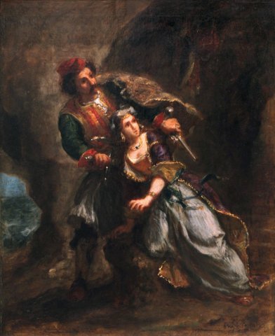 The Bride of Abydos, 1849, Eugène Delacroix