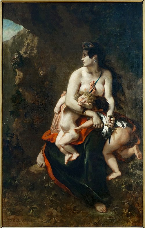 Médée furieuse, 1836, Eugène Delacroix