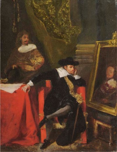 Cromwell au château de Windsor, 1828, Eugène Delacroix
