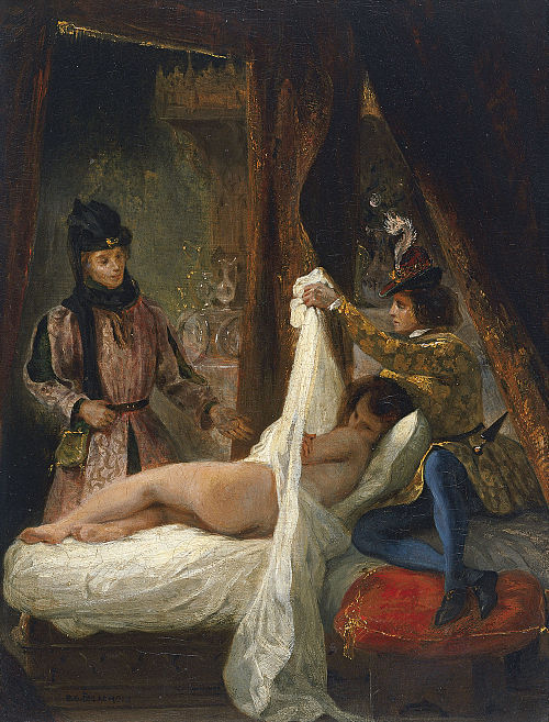 Louis d'Orléans montrant sa maîtresse, 1825, Eugène Delacroix
