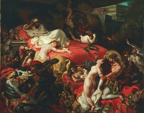 Death of Sardanapalus, 1844, Eugène Delacroix