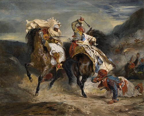 Combat du Giaour et Hassan, 1826, Eugène Delacroix