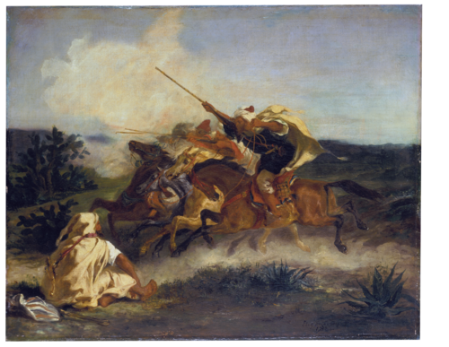 Fantasia arabe, 1833, Eugène Delacroix