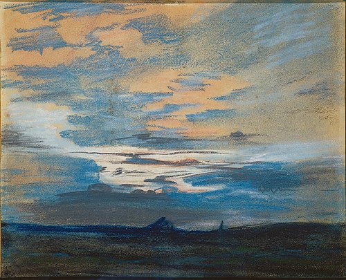 Coucher de soleil, 1850, Eugène Delacroix