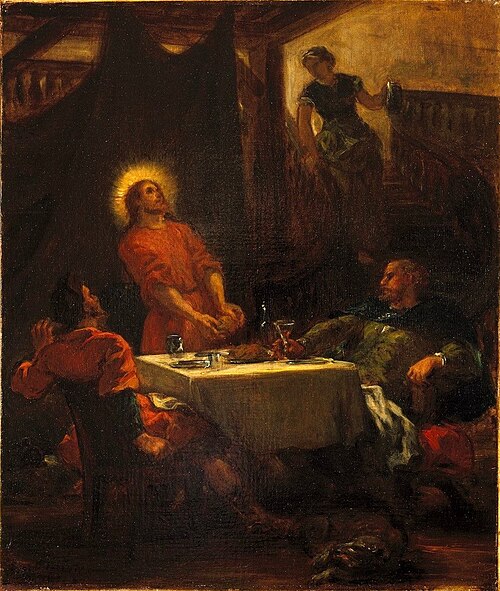 The Disciples at Emmaus, or The Pilgrims at Emmaus, 1853, Eugène Delacroix