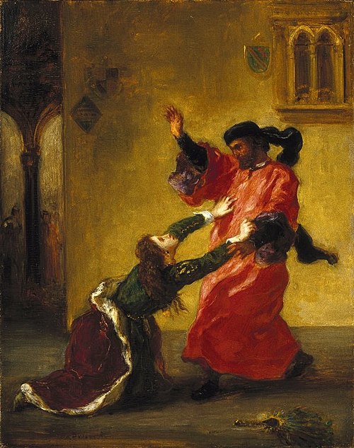 Desdemona Cursed by her Father (Desdemona maudite par son père), 1850, Eugène Delacroix