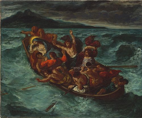 Christ Asleep during the Tempest, 1853, Eugène Delacroix