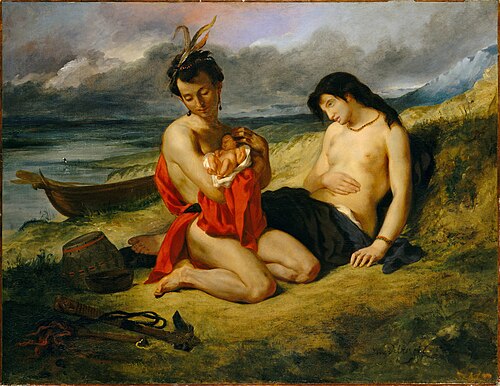 The Natchez, 1835, Eugène Delacroix