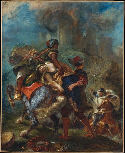 The Abduction of Rebecca, 1846, Eugène Delacroix