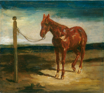 A Horse Hitched to a Post, 1820, Eugène Delacroix