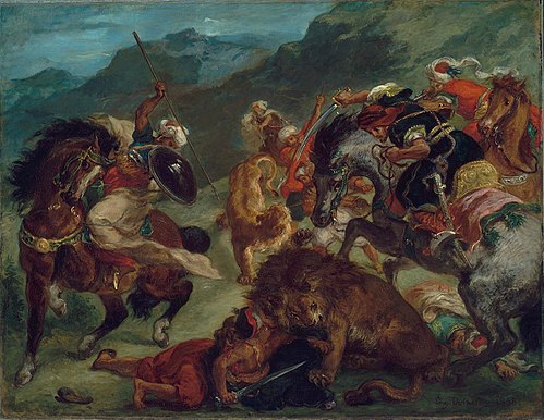 Lion Hunt, 1858, Eugène Delacroix