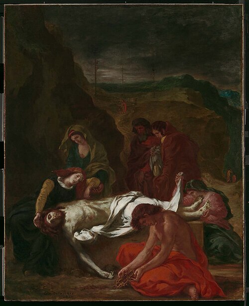 The Lamentation (Christ at the Tomb), 1848, Eugène Delacroix