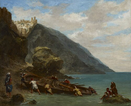 View of Tangier from the Seashore, 1856, Eugène Delacroix