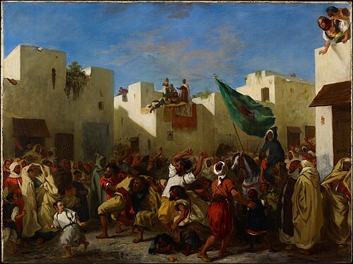Convulsionists of Tangier, 1837, Eugène Delacroix