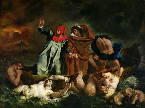 The Barque of Dante, 1822, Eugène Delacroix