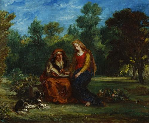 L'Éducation de la Vierge, 1852, Eugène Delacroix