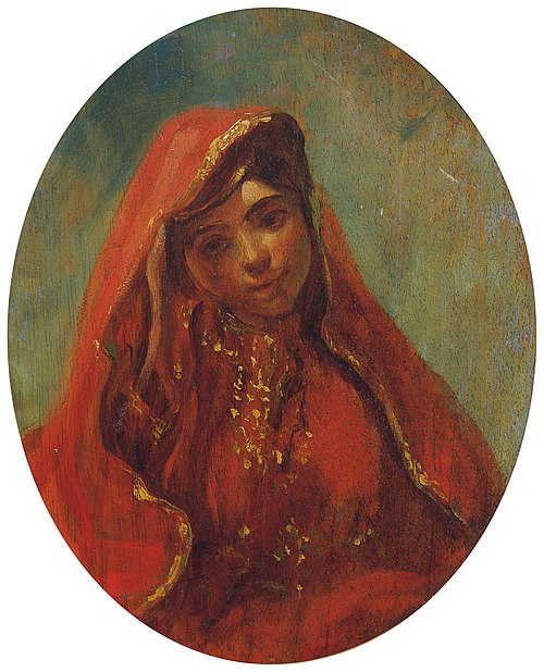 Halbfigur einer Marokkanerin, , Eugène Delacroix