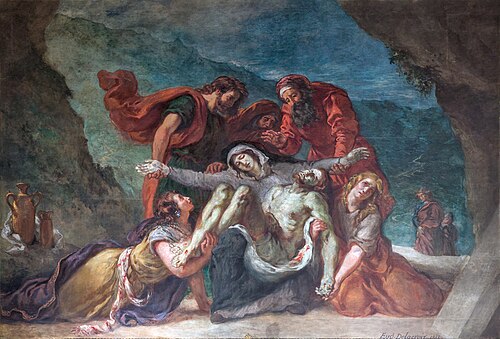 Pietà, 1844, Eugène Delacroix