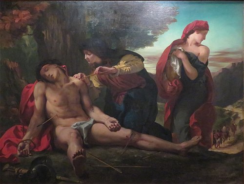 Saint Sébastien secouru par les Saintes Femmes, 1836, Eugène Delacroix