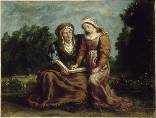 L'Éducation de la Vierge, 1842, Eugène Delacroix