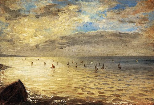 La Mer vue des hauteurs de Dieppe, 1852, Eugène Delacroix