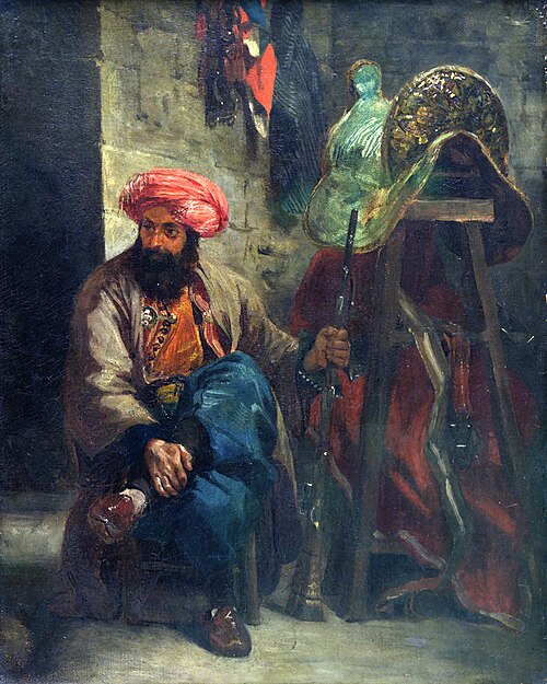 Le turc à la selle, 1837, Eugène Delacroix