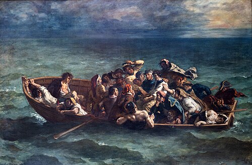Shipwreck of Don Juan, 1840, Eugène Delacroix