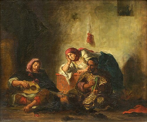 Musiciens juifs de Mogador, 1847, Eugène Delacroix