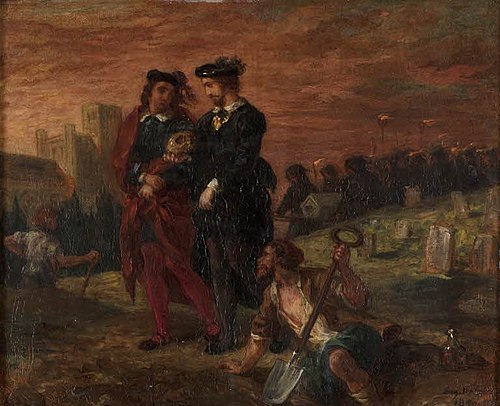 Hamlet et Horatio au cimetière, 1859, Eugène Delacroix