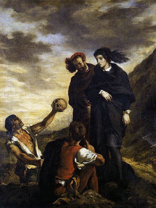 Hamlet and Horatio in the Graveyard, 1839, Eugène Delacroix
