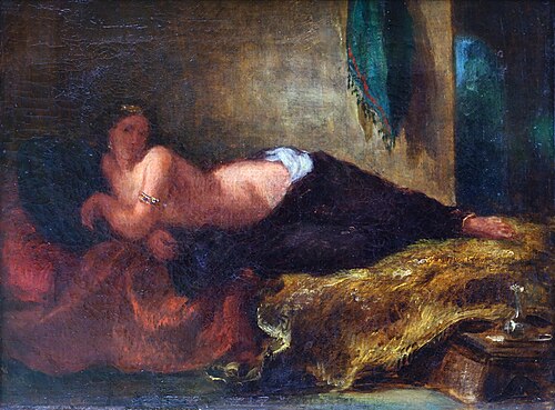 Odalisque, 1837, Eugène Delacroix