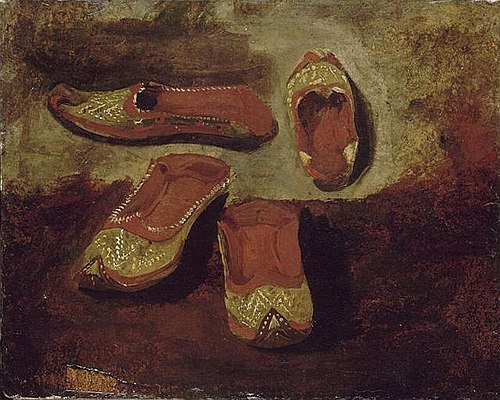 Étude de babouches, 1832, Eugène Delacroix