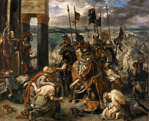 Entry of the Crusaders in Constantinople, 1840, Eugène Delacroix