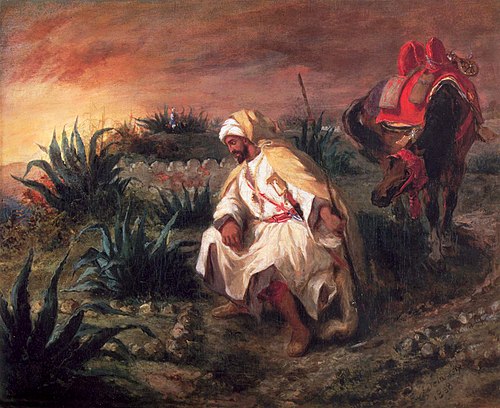 Guerrier près d'un tombeau, 1838, Eugène Delacroix