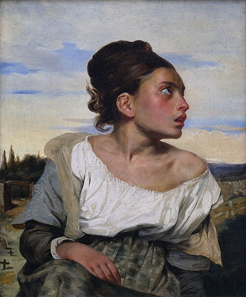 Orphan Girl at the Cemetery, 1824, Eugène Delacroix