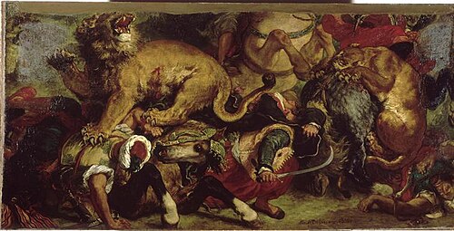 La Chasse aux lions, 1855, Eugène Delacroix