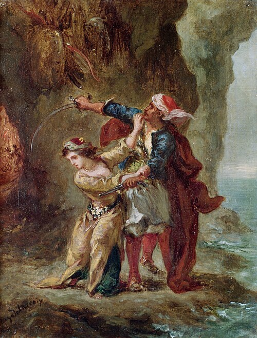 The Bride of Abydos, 1846, Eugène Delacroix