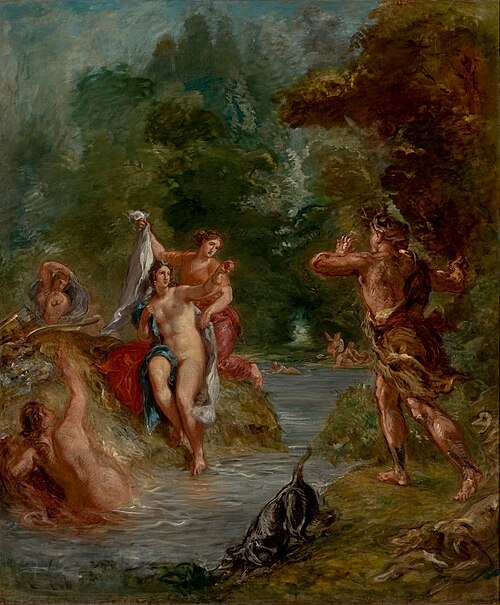 The Summer - Diana surprised by Actaeon, 1850, Eugène Delacroix