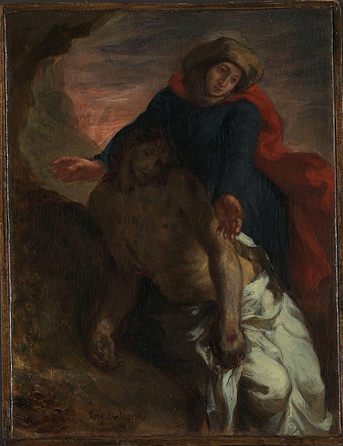 Pietà, 1850, Eugène Delacroix