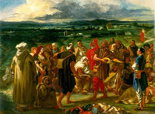 Comédiens ou bouffons arabes, 1847, Eugène Delacroix