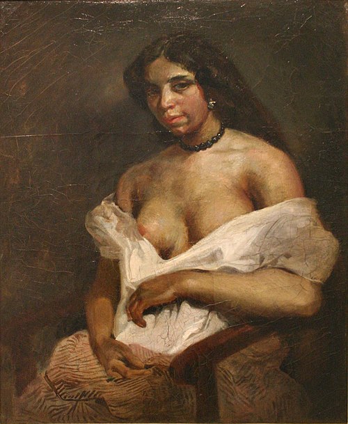 Étude d'après le modèle Aspasie, 1820, Eugène Delacroix