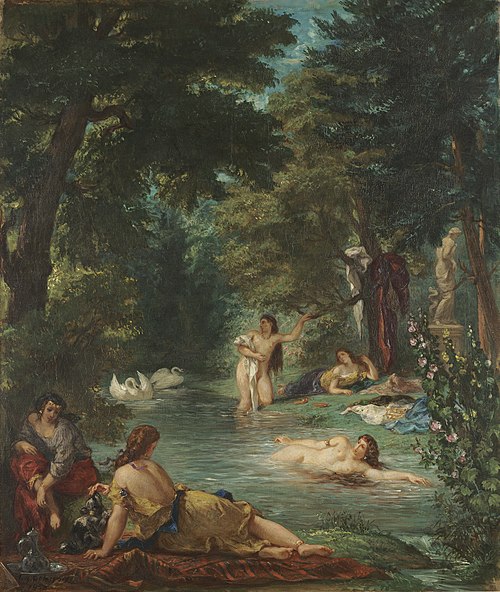 Les baigneuses, 1854, Eugène Delacroix