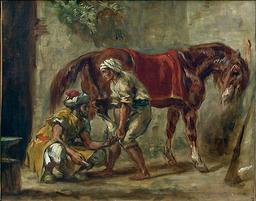 The Blacksmith, 1850, Eugène Delacroix