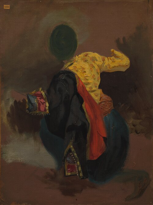 Figure in Turkish Costume, 1859, Eugène Delacroix