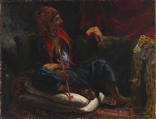 The Smoker, 1830, Eugène Delacroix
