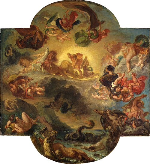 Apollo Slays Python, 1853, Eugène Delacroix