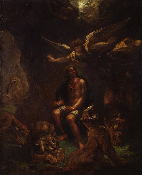 Daniel in the Lion's Den, 1853, Eugène Delacroix