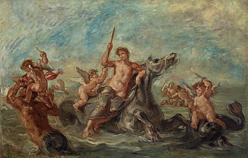 The Triumph of Amphitrite, 1861, Eugène Delacroix