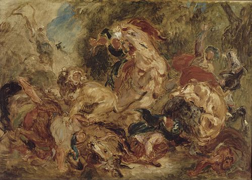 Chasse aux lions, 1854, Eugène Delacroix